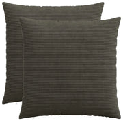 Federa 2 pcs HEERLEN Antracite 55 x 55 cm corduroy 912297