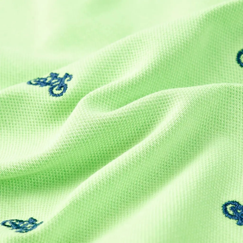 Polo da Bambino Verde Neon 92 12154
