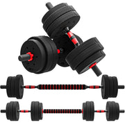 Kit Halt¨¨res 2 in 1 ¨C Minimal ¨C 2x25 kg, Nero e Rosso