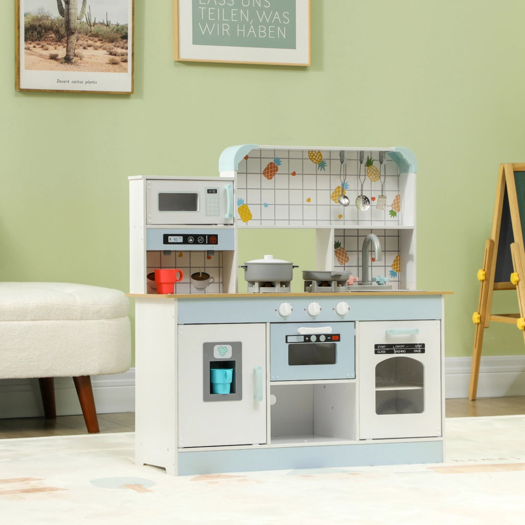 Casetta da Cucina per Bambini con Accessori ¨C Zephmum ¨C Bianco