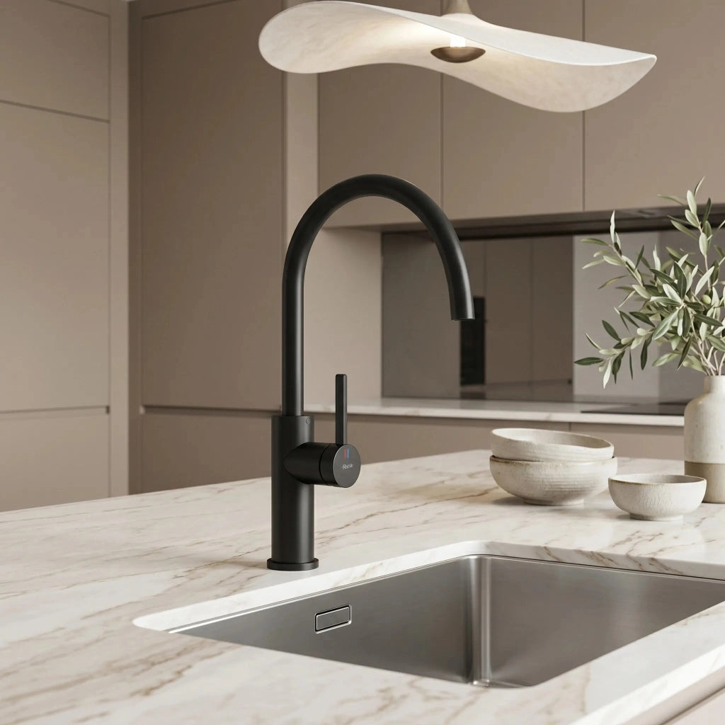Rubinetto Da Cucina Rea Rivo Black