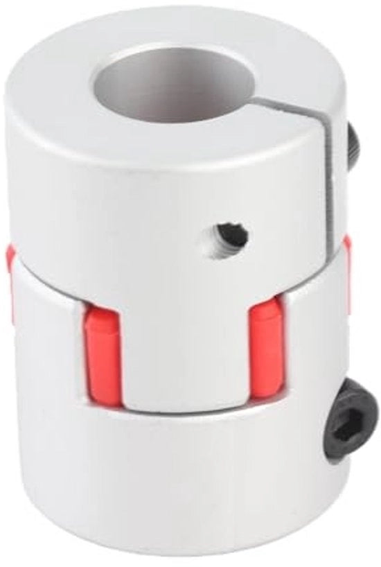 Connettore elastico a forma di ragnatela D25 L30 - Aspruim - Collegamento per motore passo - 1 pezzo - Acciaio inossidabile - Asse di collegamento
