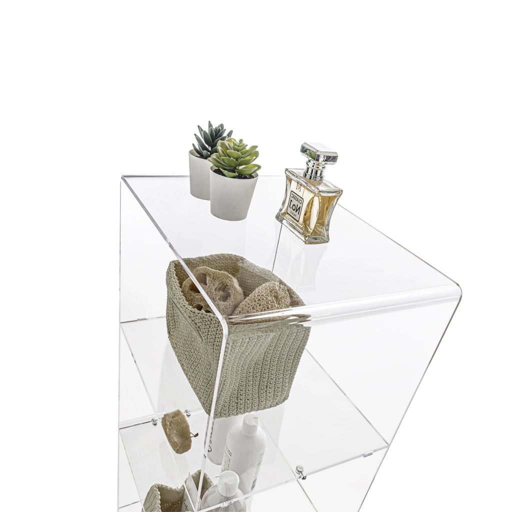 Mobiletto c/ruote THALOS trasparente
