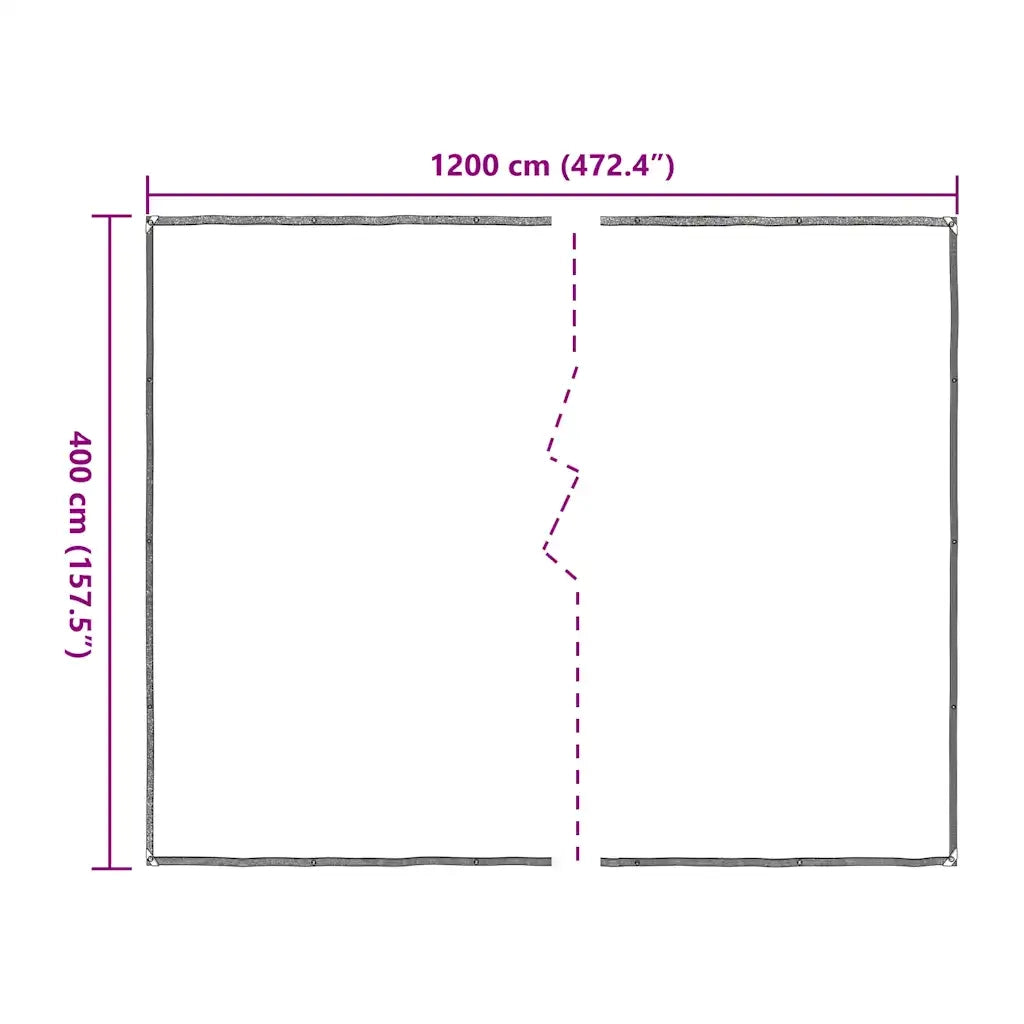 Telone Trasparente con Occhielli 4x12 m in Polietilene 4018567