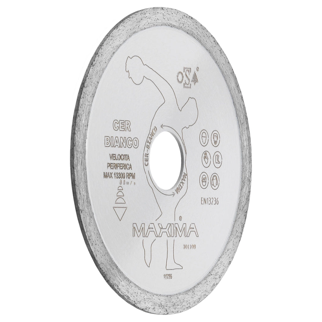 DISCO DIAM. CER BIANCO d.115 s/f - MAXIMA