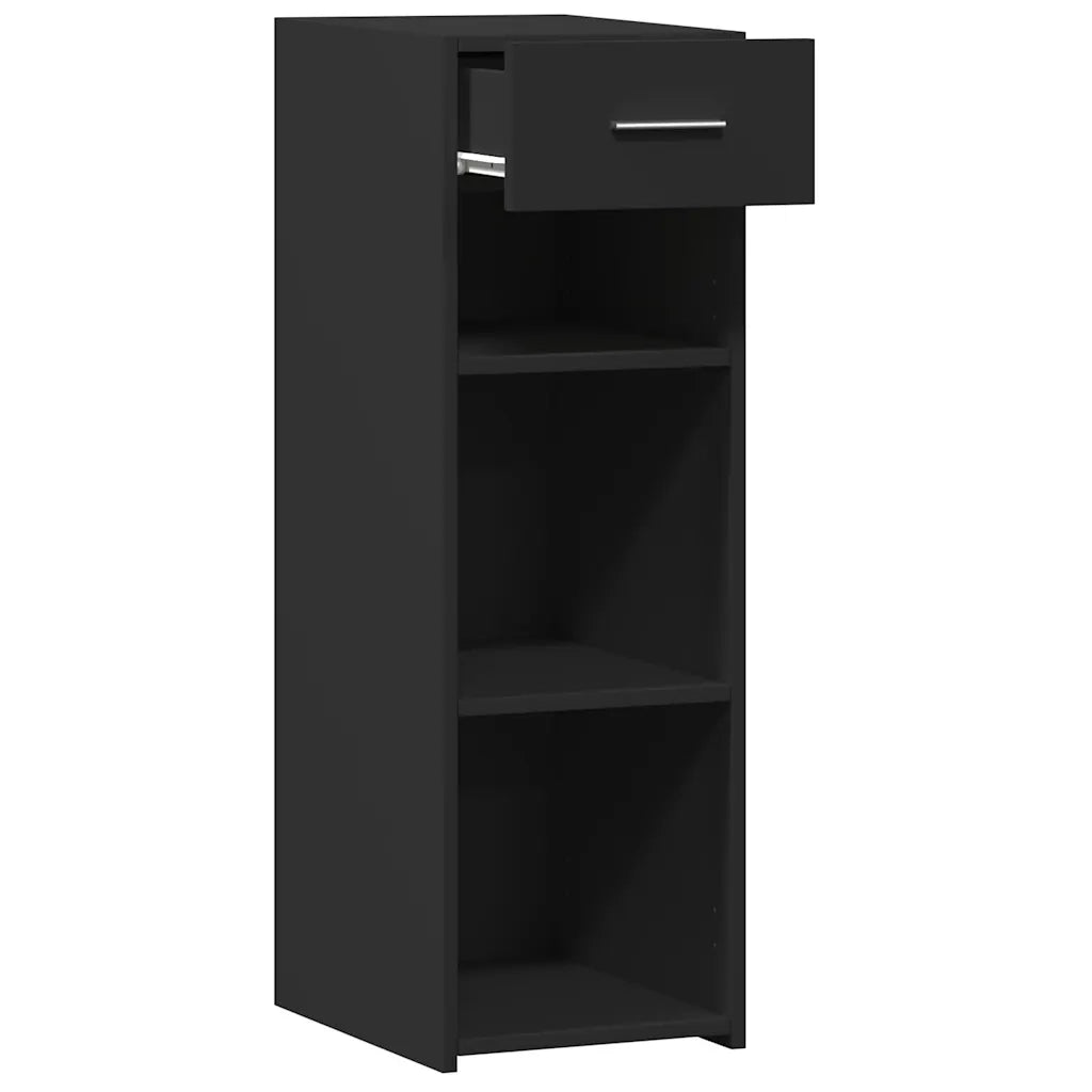 Credenza | Madia | Buffet da pranzo | Armadio da pranzo Nera 30x42,5x93 cm in Legno Multistrato