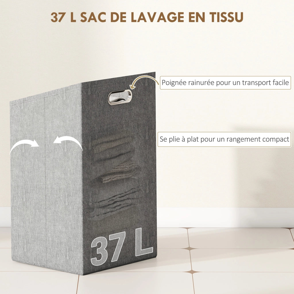 Mobile da bagno in bamb¨´ ¨C zephmum ¨C 40x30x95cm effetto legno naturale