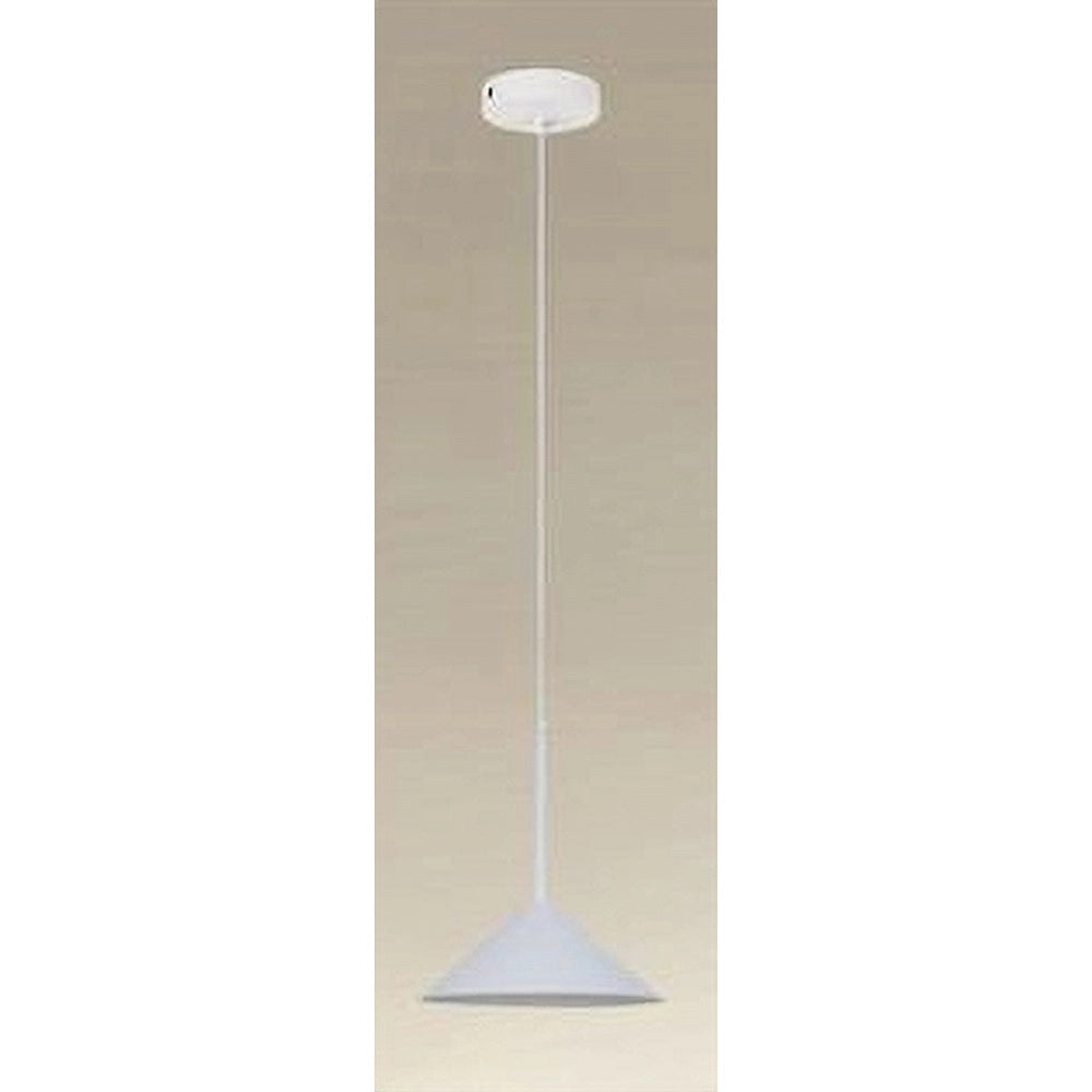 Trade Shop - Lampadario A Sospensione Moderno Con Paralume Triangolare In Ferro Bianco E27 33856 -