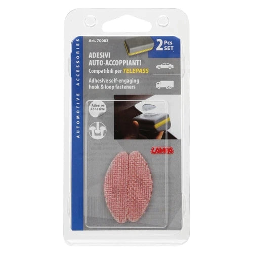 Adesivi con sistema attacca/stacca, set da 2 pz