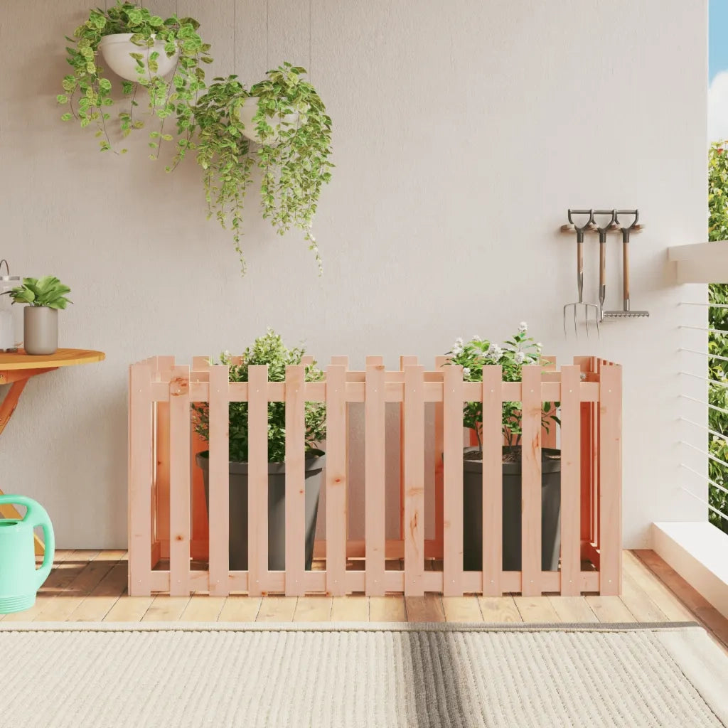 Fioriera Rialzata Giardino-Vaso da Esterno-Supporto per Vaso Recinzione 150x50x70cm Legno Douglas