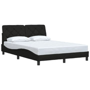 Giroletto senza Materasso-Struttura Letto Nero 120x200 cm Tessuto 631185