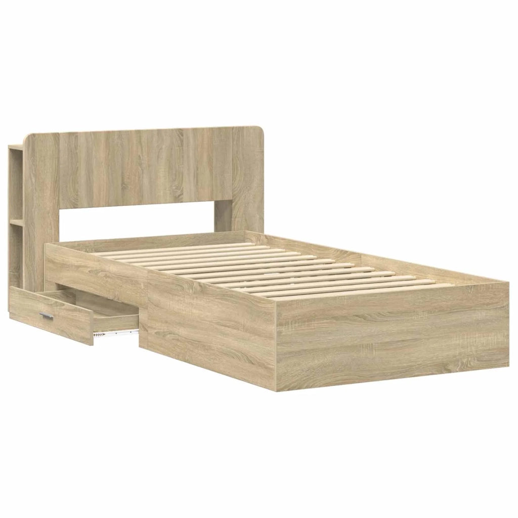 Telaio del letto con storage Rovere Sonoma 75 x 190 cm 3433700