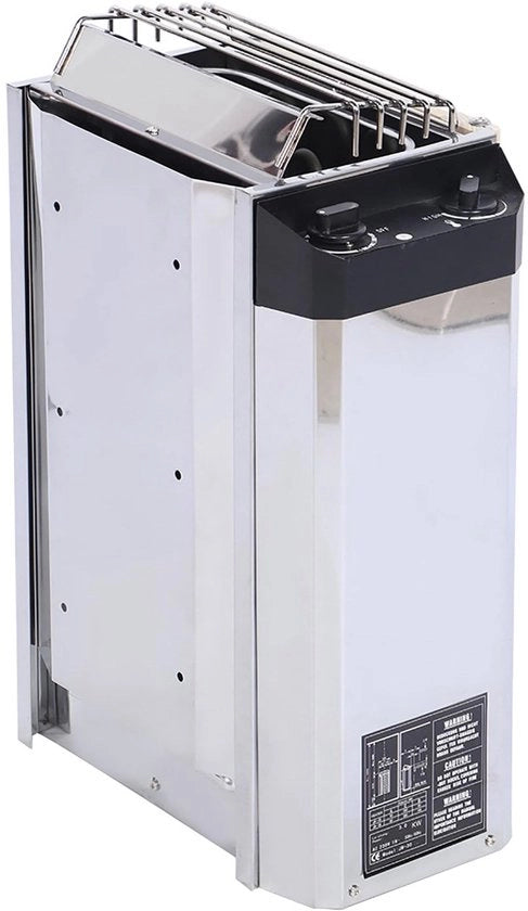 Sauna Kachel 3KW - Acciaio Inossidabile - Regolazione di Temperatura Facile - Elevata Efficienza di Riscaldamento - Sostenibile - Adatto per 220V - Fornello per Sauna