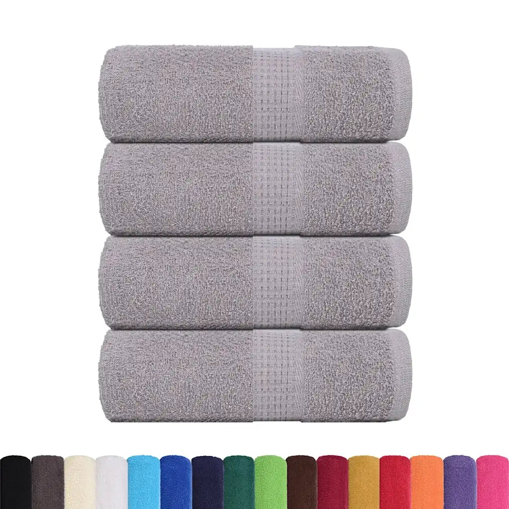Asciugamani per ospiti FROGN 4 pz | Teli per bagno Grigio 30x50 cm 360 g/m2