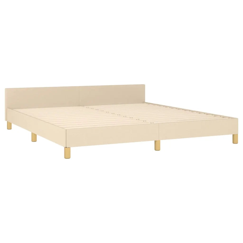 Giroletto senza Materasso-Struttura Letto Crema 180x200 cm in Tessuto 131161