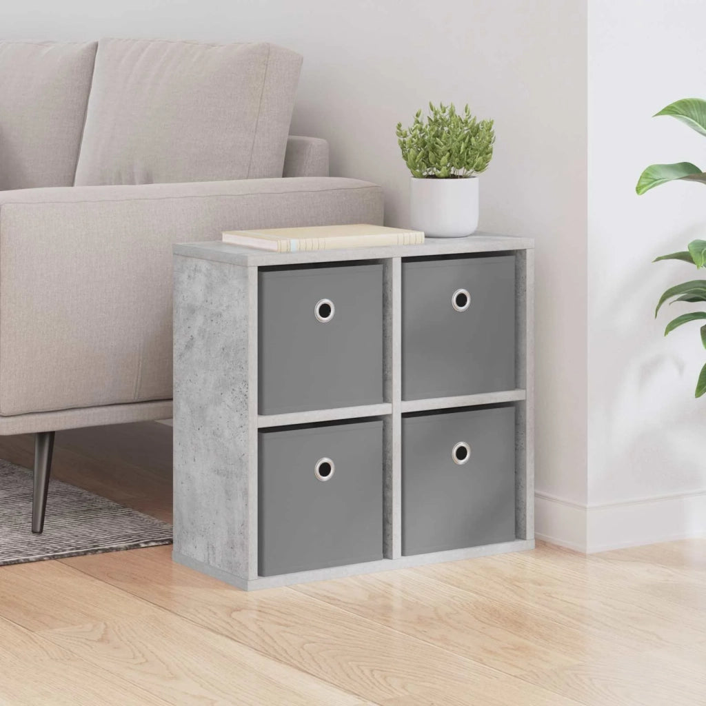Credenza | Madia | Buffet da pranzo | Armadio da pranzo con cassetto Grigio cemento 49,5 x 22 x 47 cm