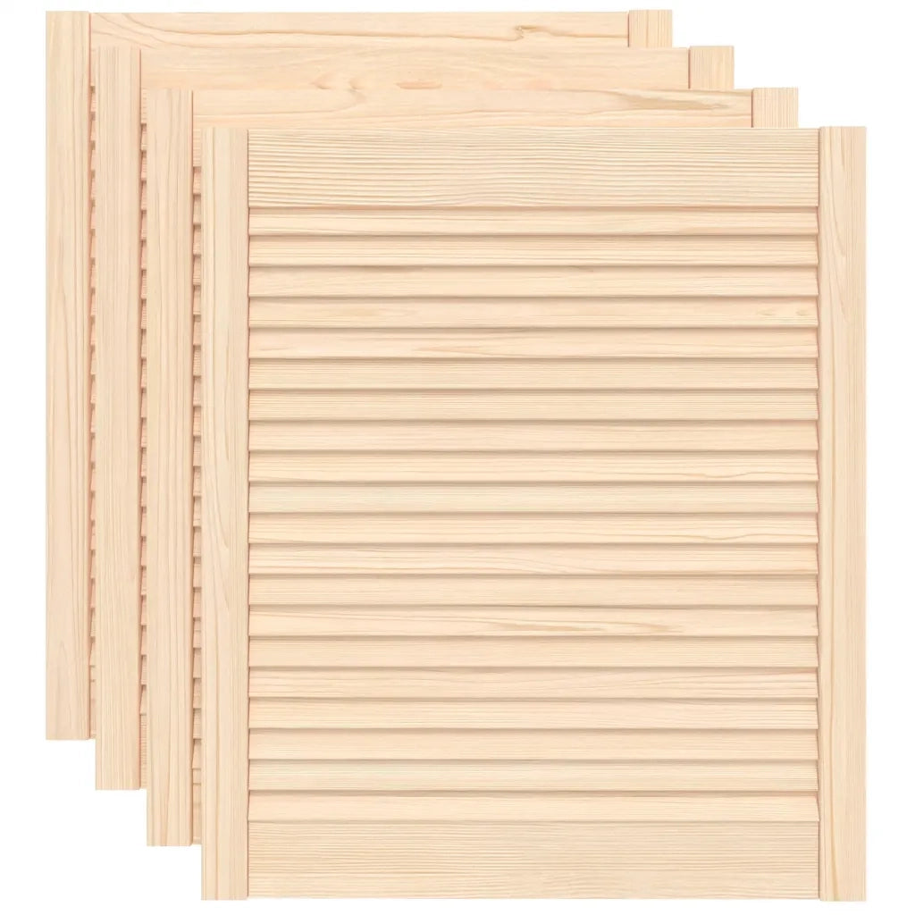 Ante con Design a Lamelle 4 pz 69x59,4 cm in Legno di Pino CFW9699447