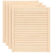 Ante con Design a Lamelle 4 pz 69x59,4 cm in Legno di Pino CFW9699447