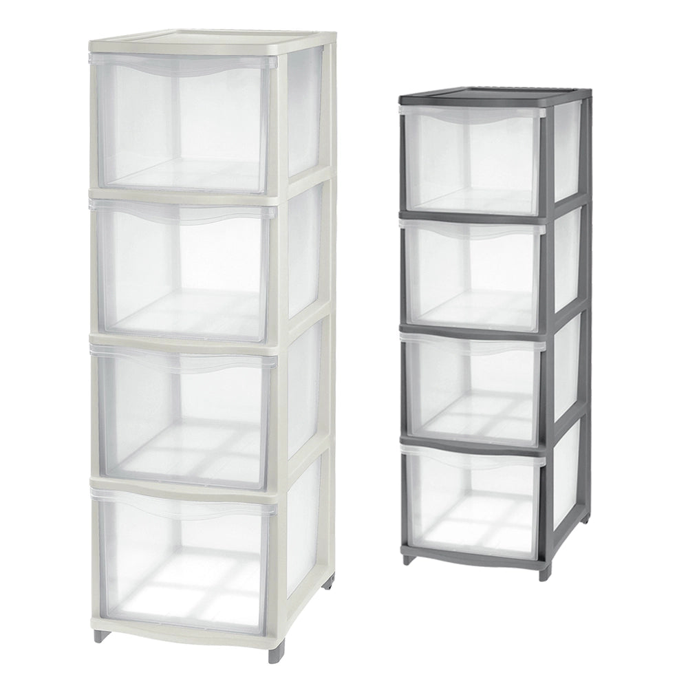 1pz cassettiera 'cover line' colore trasparente/panna codice 8034840 cod:ferx.8034840nlm