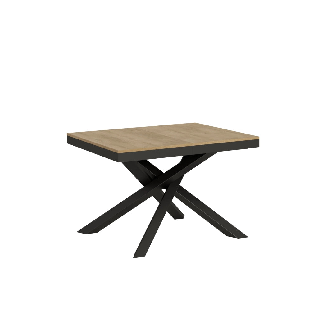 Tavolo allungabile 90x120/224 cm Volta Evolution Quercia Natura telaio Antracite