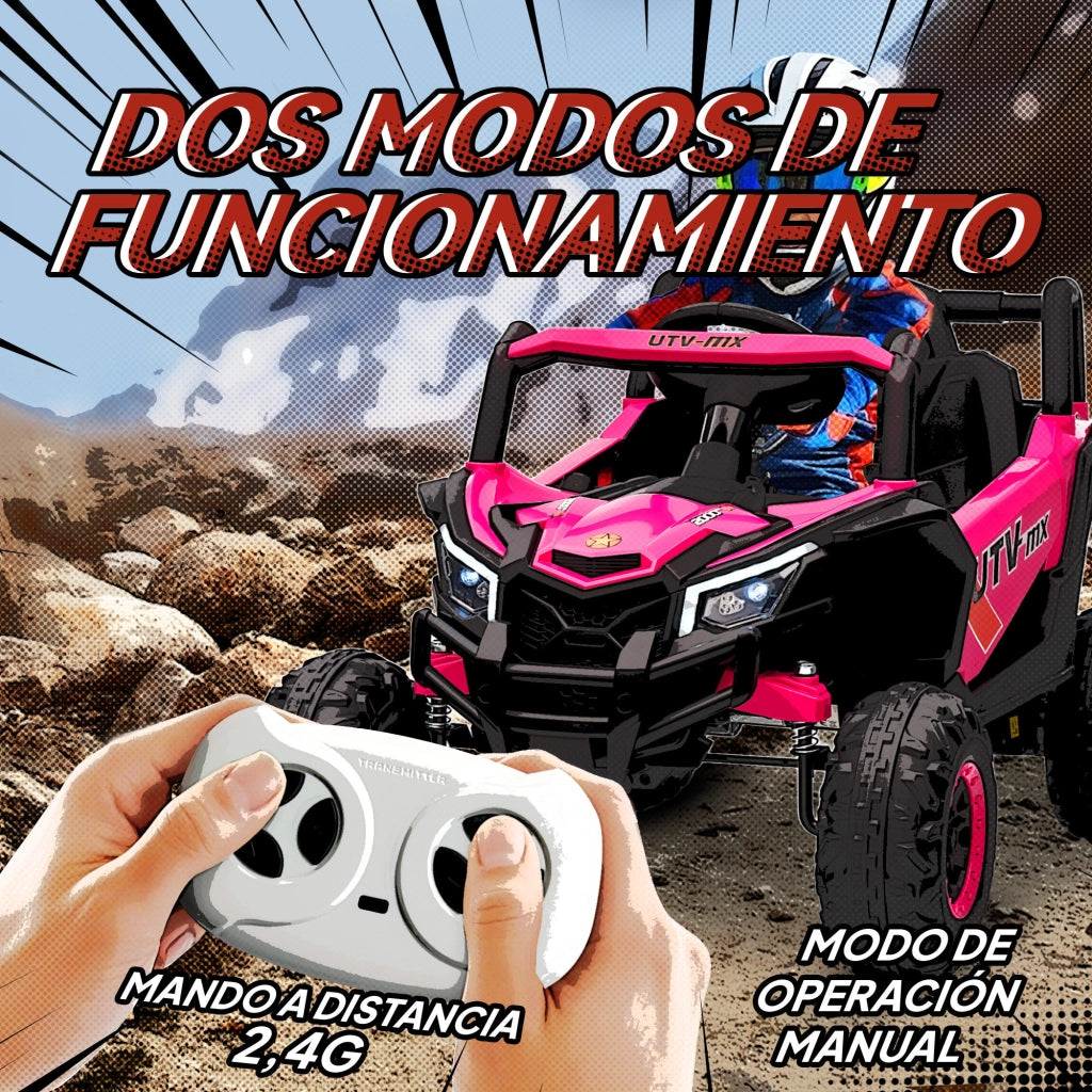Casetta Rosa per Bambini ¨C Zephmum ¨C 12V con Telecomando