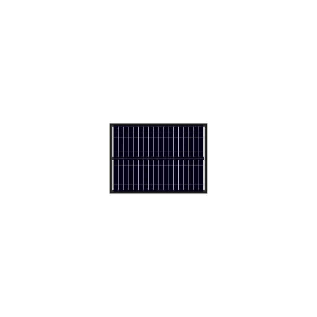 Alcapower Pannello Solare Monocristallino 50W 625x445x25mm 17.98% Efficienza, Cellule 210x30 Mono, 36 Celle