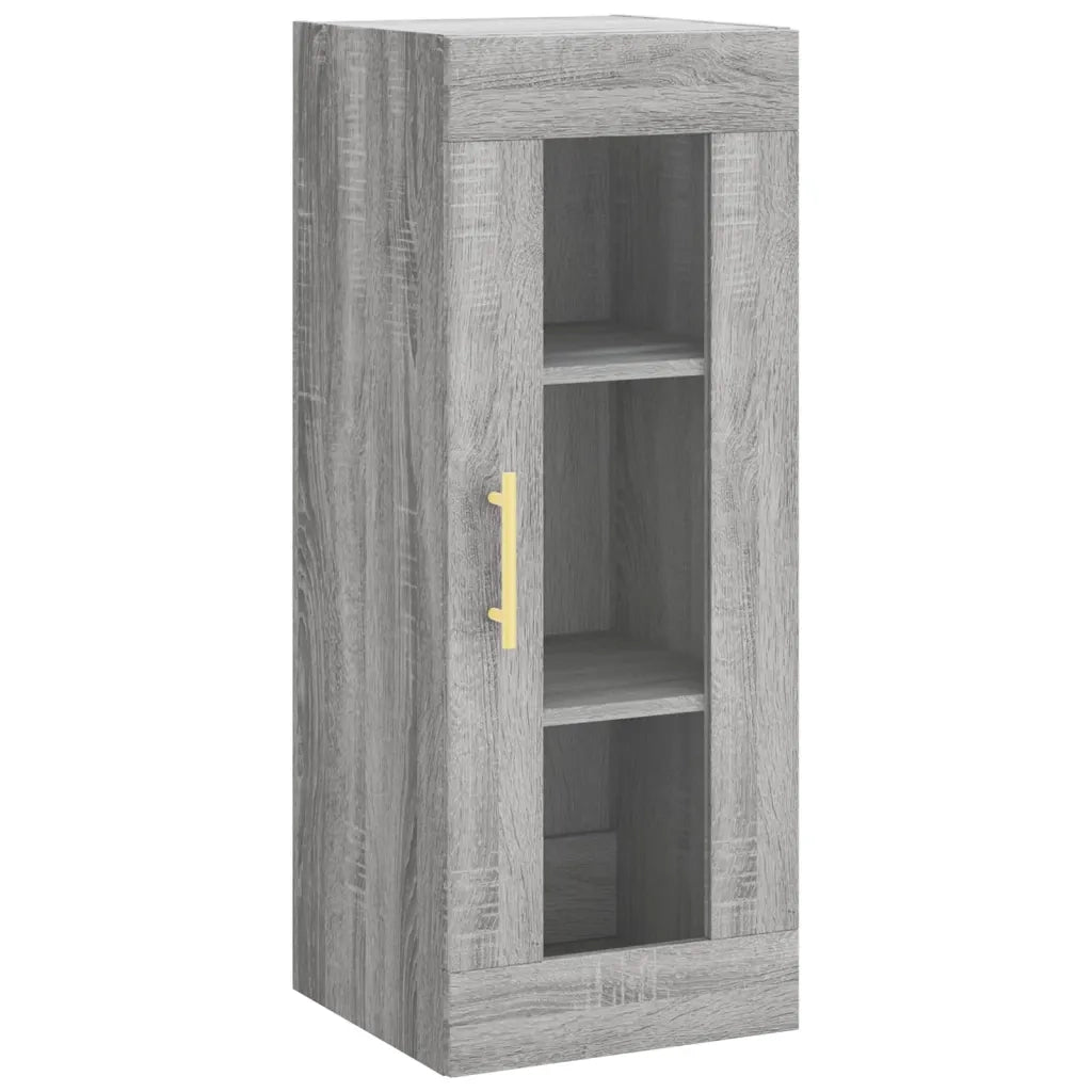 Credenza | Madia | Buffet da pranzo | Armadio da pranzo Grigio Sonoma 34,5x34x180 cm in Legno Multistrato