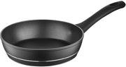 Padella in alluminio antiaderente - diametro 20 cm - adatta per piastra elettromagnetica - nero - sostenibile e multifunzionale