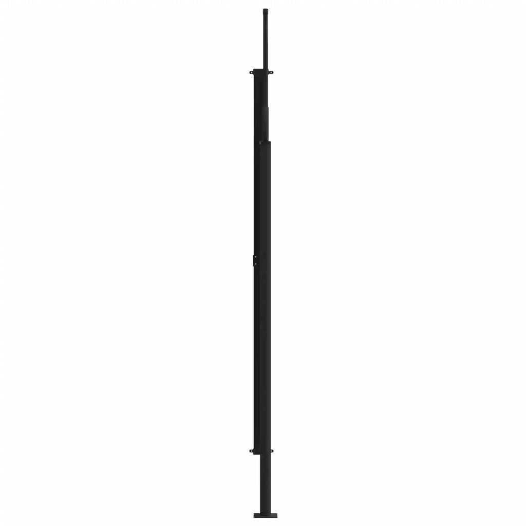 Tenda laterale retrattile-Tenda parasole per balcone Grigio 500 x 200 cm Poliestere