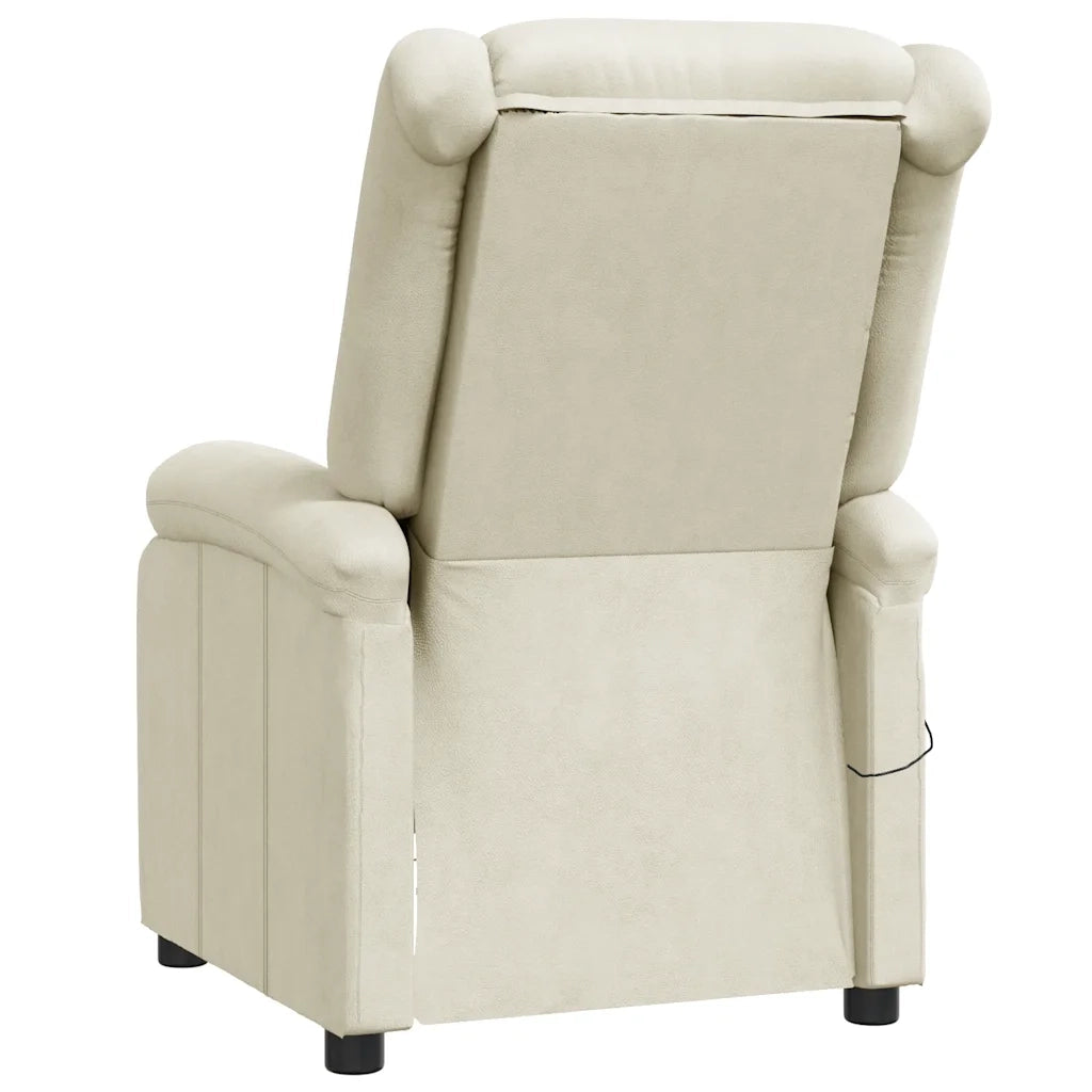 Poltrona | Sedia Relax Reclinabile Bianca in Similpelle