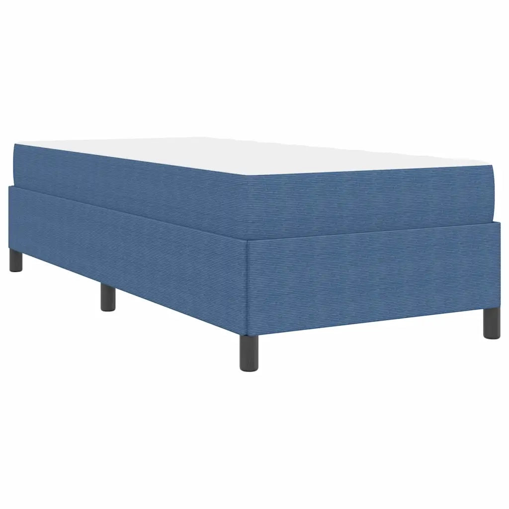 Struttura del letto con materasso Blu 90 x 200 cm Tessuto 3399103