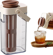 Macchina per Cold Brew, 1 Litro, Caffettiera per Iced Coffee, Vaschetta Robusta con Coperchio e Maniglia per Diversi Bevande