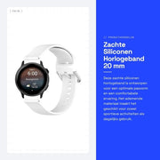Cinturino in silicone morbido per smartwatch 20 mm