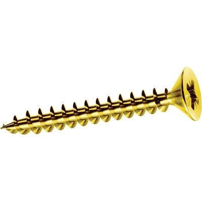 VITE TRUCIOLARE TSP OTTONATA PANELVIT MUSTAD - CAVA PZ FILETTO INTERO MM 3,5X25 CF=PZ 500- 1 confezioni