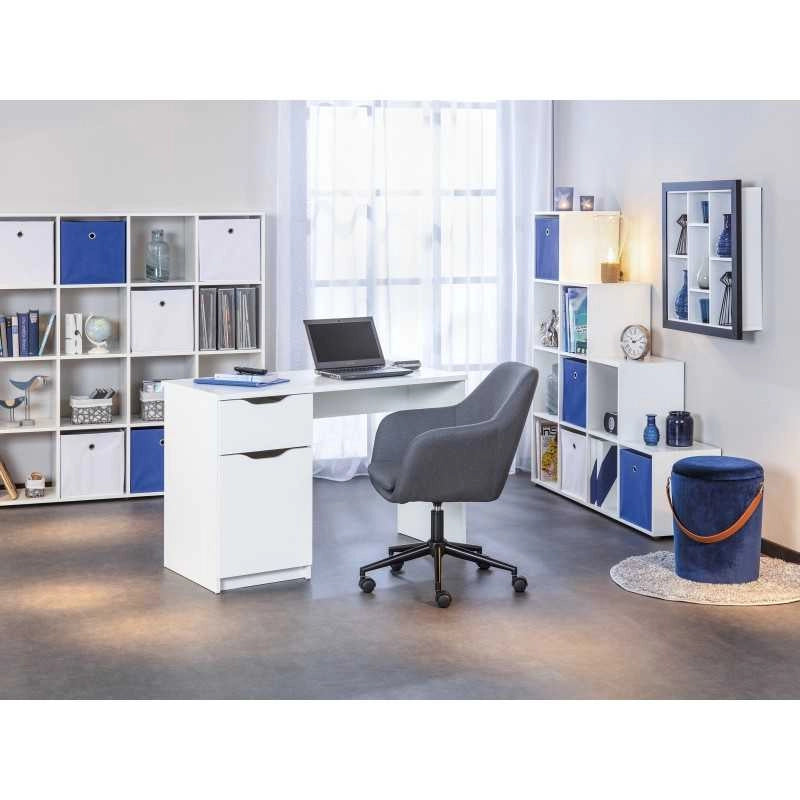Poltrona Inter Link girevole ed elevabile con ruote grigio