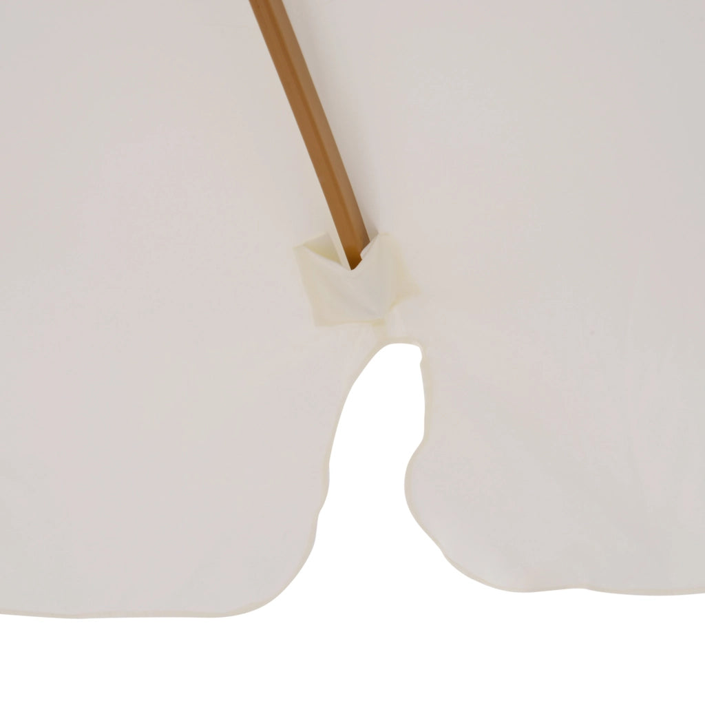 Ombrellone da Giardino ¨C Minimal ¨C Bamb¨´ 8 Bracci Legno Beige ?325 cm