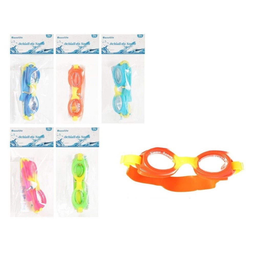 Trade Shop - Occhialini Da Nuoto Piscina Mare Estate Per Bambini 16cm Varie Colorazioni 605428 -