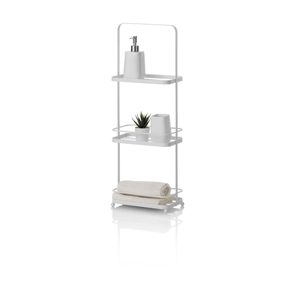 Scaffale/organizer da terra AUTOR bianco