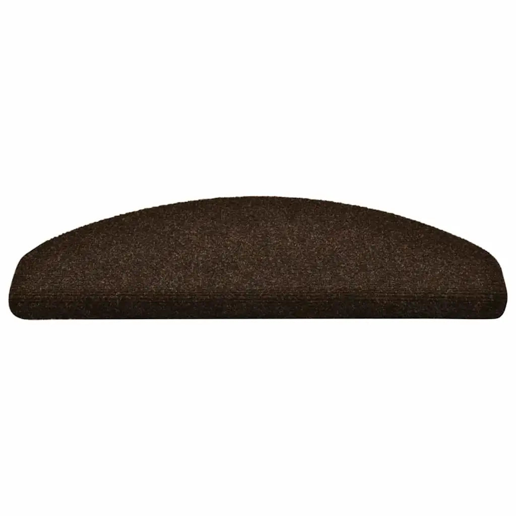Tappetini per scale autoadesivi 30 pz 65x21x4 cm marrone semicircolari grandi 3365662