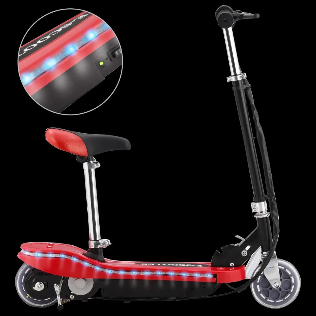 Monopattino con Sella e LED 120 W Rosso 91961
