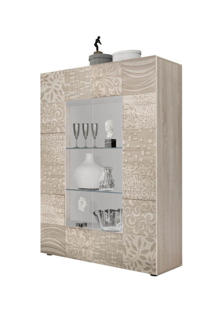 Credenza/Vetrina DENIS rovere