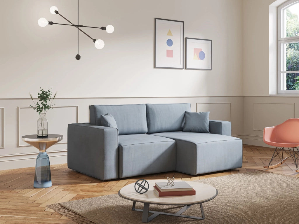Morfeo Divano in tessuto impermeabile 215 cm blu