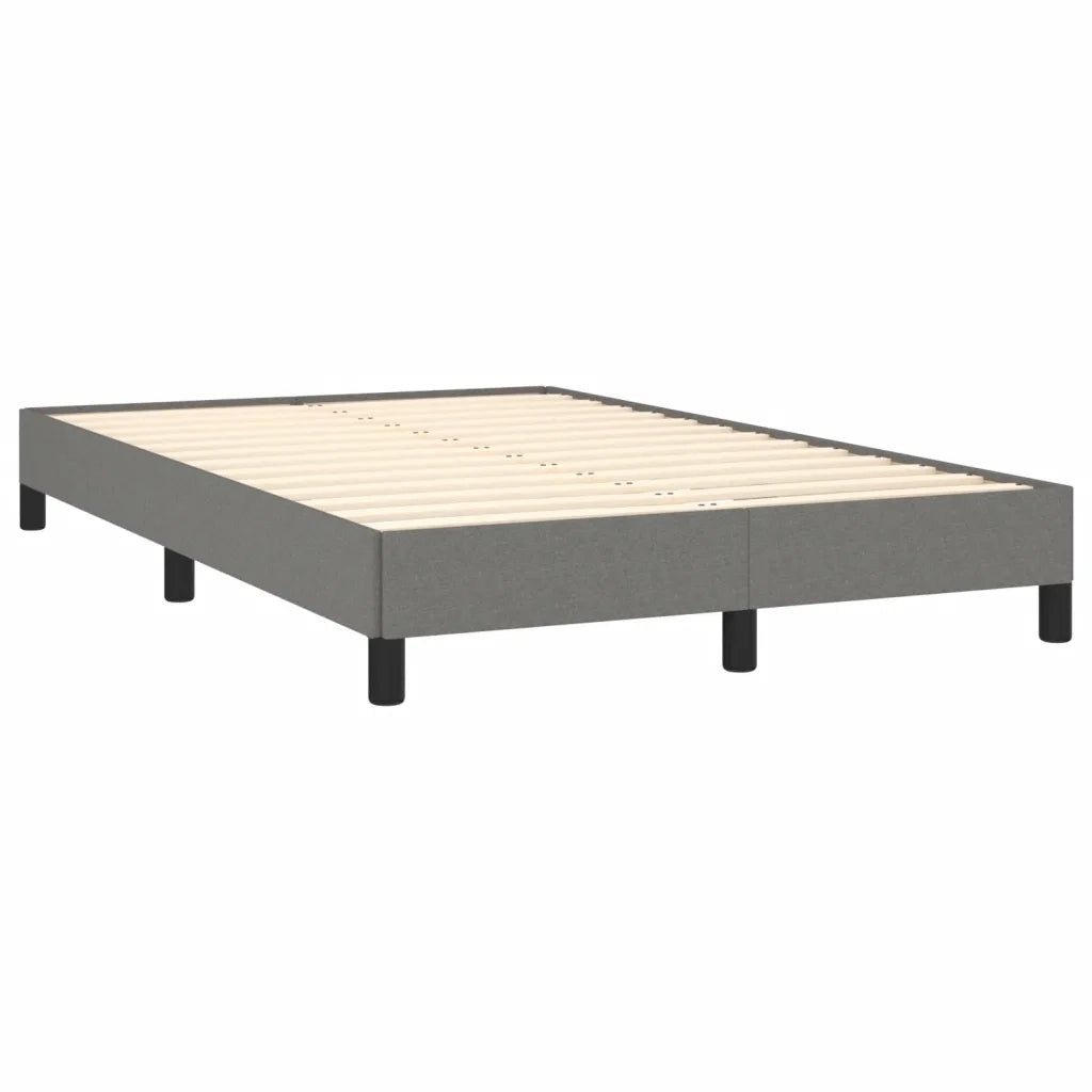 Giroletto a Molle con Materasso Grigio Scuro 120x190cm Tessuto 3269752