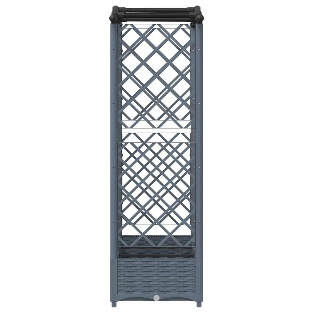 Letto Rialzato con Griglia e Tetto Grigio chiaro PP 42032582