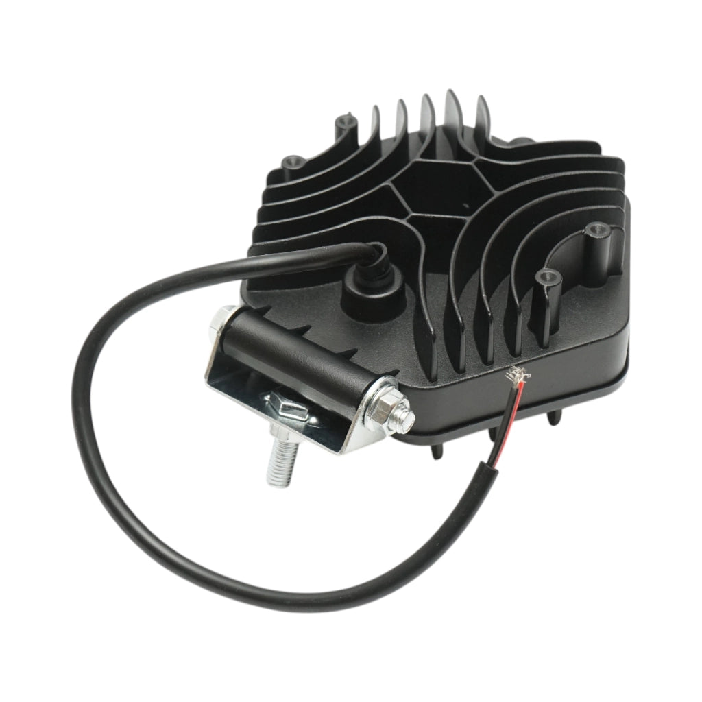 Lampada proiettore esagonale con griglia metallica nera, 9 LED, angolo di fascio 30, DC 10-80V 27W Breckner Germany