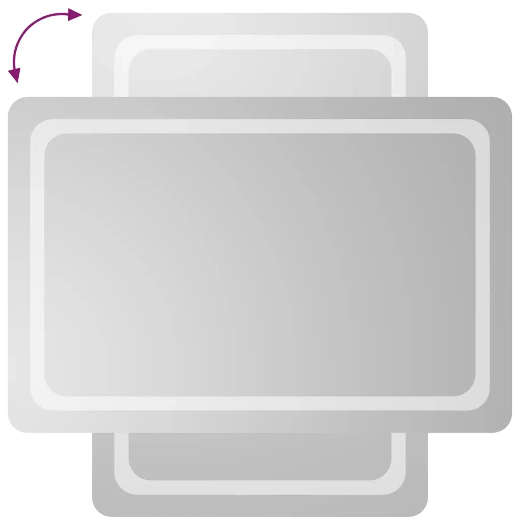 Specchio da Bagno con Luci LED 60x90 cm 3154099
