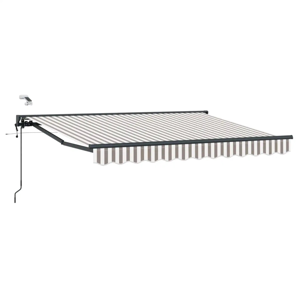 Tettuccio Elettrico Retrattile Grigio chiaro e bianco 5 × 3,5 m 3426462