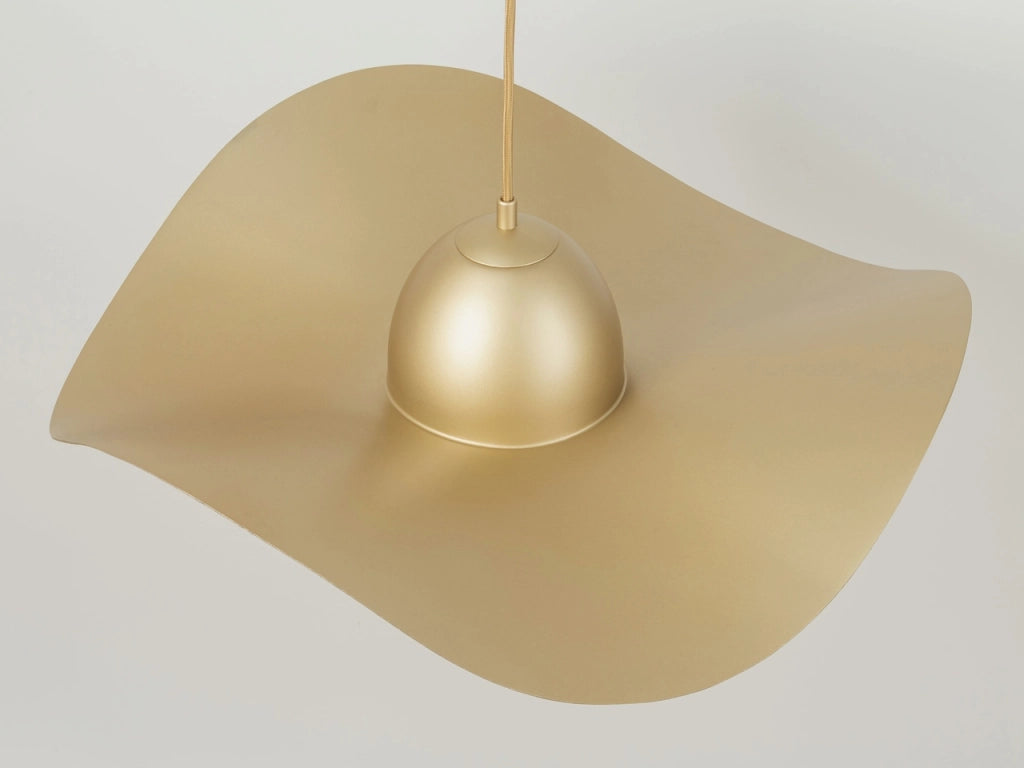 Lampada a sospensione Kapello ottone/nero Ø55 E27 Sigma