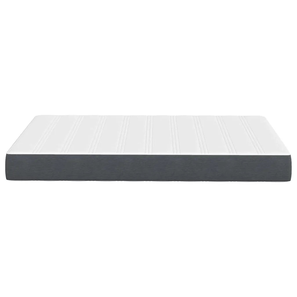 Letto matrimoniale | Letto per adulti | Materasso da Letto con materasso Grigio 120 x 190 cm Tessuto