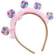 Cintura per capelli a forma di lollipop - Rosa - Accessori per bambine - Accessori per costumi - Materiale morbido - Duraturo e leggero - Accessorio per capelli